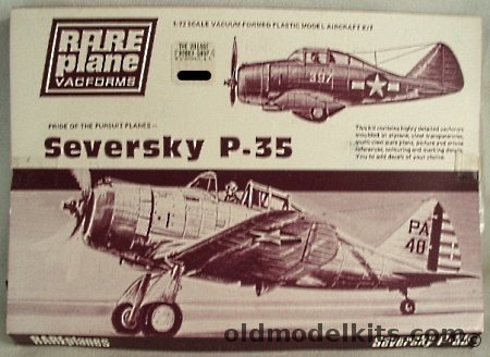 Rareplane 1/72 Seversky P-35 plastic model kit